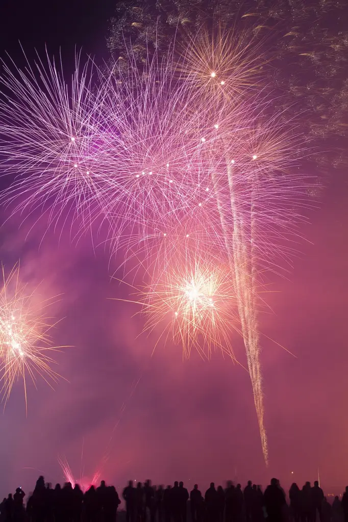 fireworks, display, pyrotechnics, people, crowd, fireworks display, glow, glowing, night sky, event, new year, iphone wallpaper, fireworks, fireworks, fireworks, fireworks, fireworks, new year, new year, new year, new year